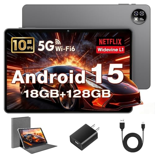 Tablette Android, Android Tablets 10 Inch, Octa-Core Tablet, 18 GB
